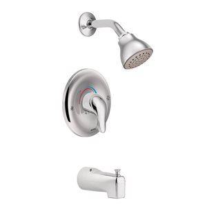 MOEN Chateau Chrome 1-Handle Posi-Temp Pressure Balanced Tub and Shower Trim Kit