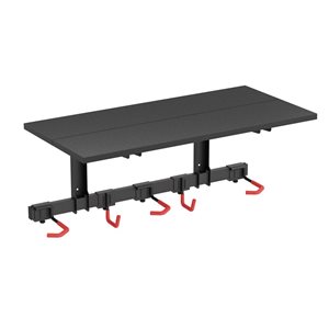 Support mural GoTyger pour 3 vélos avec étagère de rangement