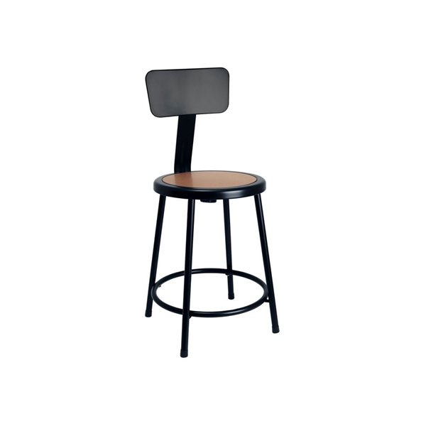 Hampden Furnishings Felix Black Steel 25-33-in H Adjustable Height Bar Stool