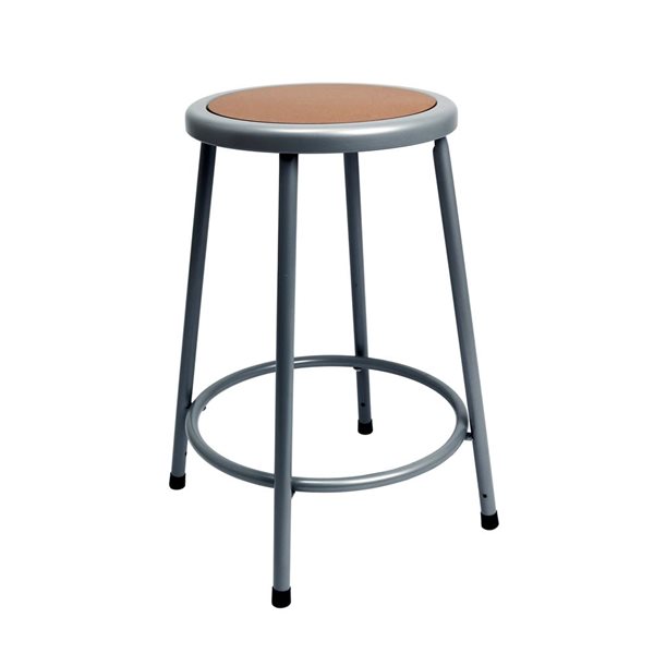 Hampden Furnishings Felix Grey 24-in H Steel Bar Stool