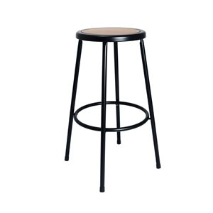 Hampden Furnishings Felix Black 30-in H Steel Bar Stool