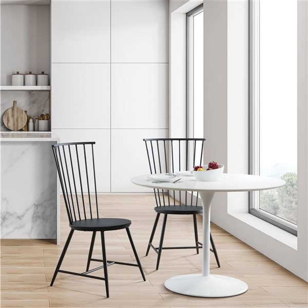 OSP Home Furnishings Bryce Black Dining Chair