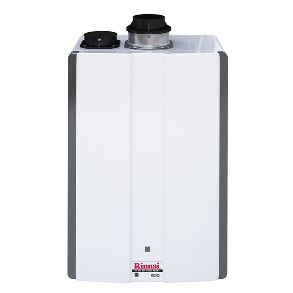 Chauffe-eau sans réservoir à condensation RUCS de Rinnai résidentiel 6,5 gal/min, 130 000 BTU