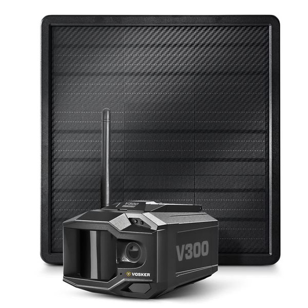 Vosker V300 Ultimate 4G-LTE Autonomous Security Camera w/ 15,000 mAh External Solar Power Bank 