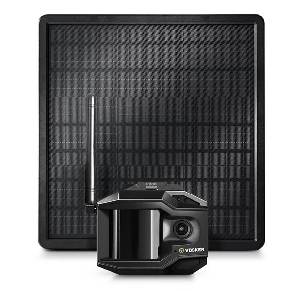 Vosker V300 Ultimate 4G-LTE Autonomous Security Camera w/ 15,000 mAh External Solar Power Bank 