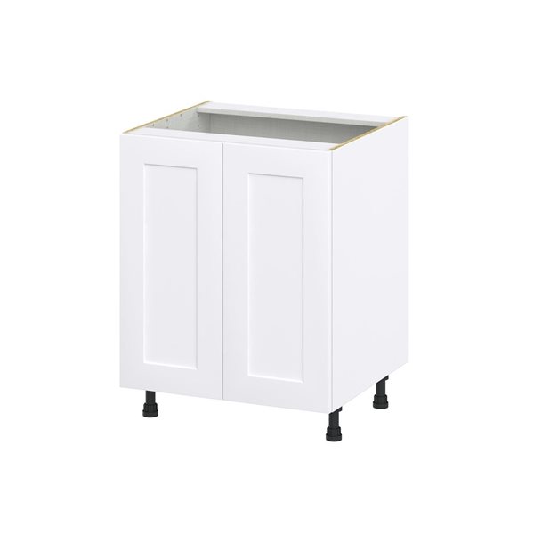 Hugo&Borg Jolie Base Full High Door Warm White Kitchen Cabinet - 27 x 34.5-in