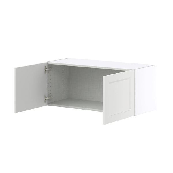 Hugo&Borg Riviera 36 W x 15-in H Bright White Wall Bridge Cabinet w/ Doors
