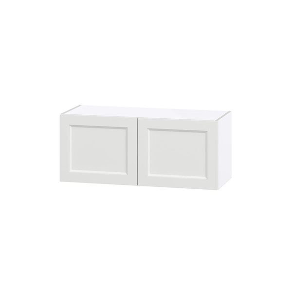 Hugo&Borg Riviera 36 W x 15-in H Bright White Wall Bridge Cabinet w/ Doors