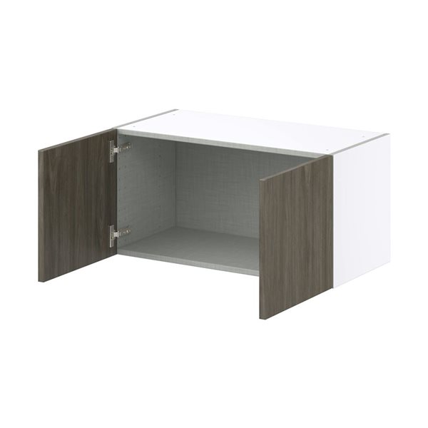 Hugo&Borg Savane Brown Wall Bridge Kitchen Cabinet - 30 x 15-in