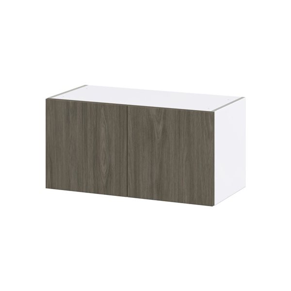 Hugo&Borg Savane Brown Wall Bridge Kitchen Cabinet - 30 x 15-in