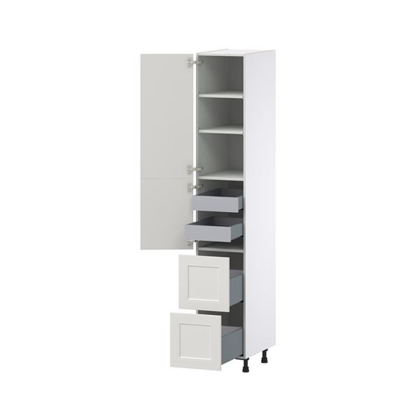 Hugo&Borg Belcourt Pantry 2 Doors, 2 Drawers & 2 Inner Drawers 15-In X 89.5-In Cabinet