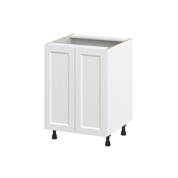Hugo&Borg Riviera 24 W x 34.5-in H 2-Door Bright White Sink Base Kitchen Cabinet