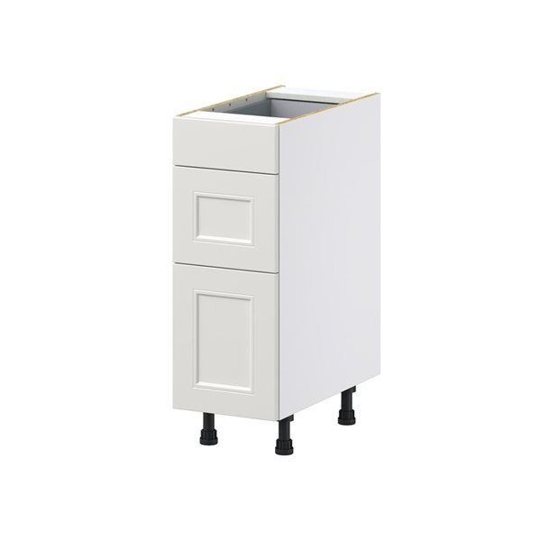 Hugo&Borg Belcourt 12 W x 34.5-in H 3-Drawer Grey Base Kitchen Cabinet