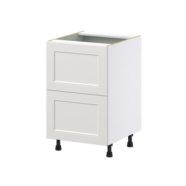 Hugo&Borg Belcourt Base 2-Drawer Grey Kitchen Cabinet - 21 x 34.5-in