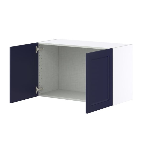Hugo&Borg Lorette Blue Wall Bridge Kitchen Cabinet - 33 x 20-in