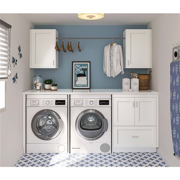 Hugo&Borg Jolie 36 W x 34.5-in H 2-Door Warm White Base Kitchen Cabinet w/ Drawer