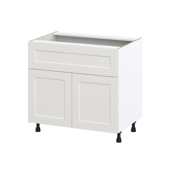 Hugo&Borg Belcourt 36 W x 34.5-in H 2-Door Grey Base Kitchen Cabinet w/ 10-in Drawer LCB36ABE | RONA