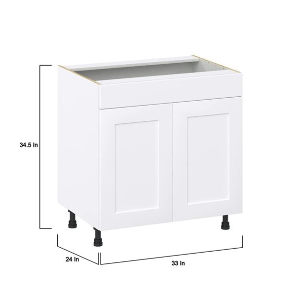 Hugo&Borg Jolie Sink Base With False Front 33-In X 34.5-In Cabinet