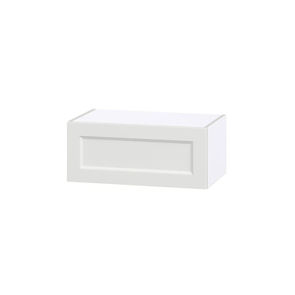 Hugo&Borg Riviera 24 W x 10-in H Bright White Wall Bridge Kitchen Cabinet w/ Lift Up Door