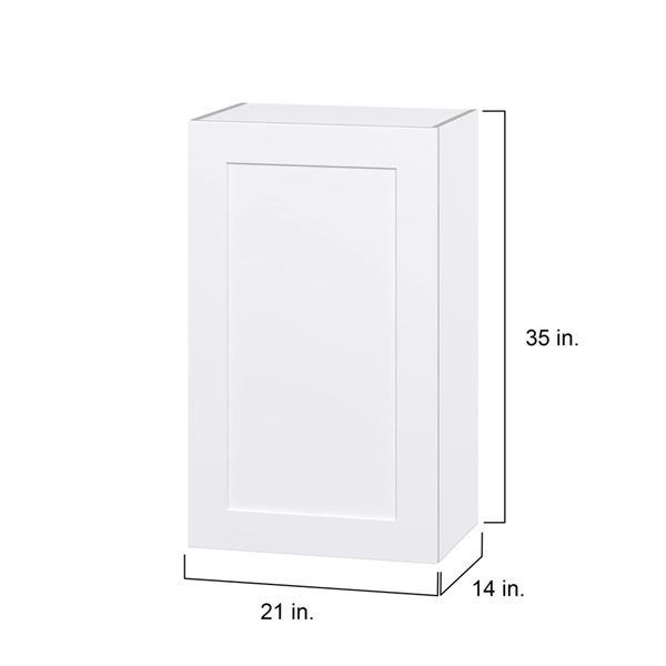 Hugo&Borg Jolie Warm White Wall Kitchen Cabinet - 21 x 35-in