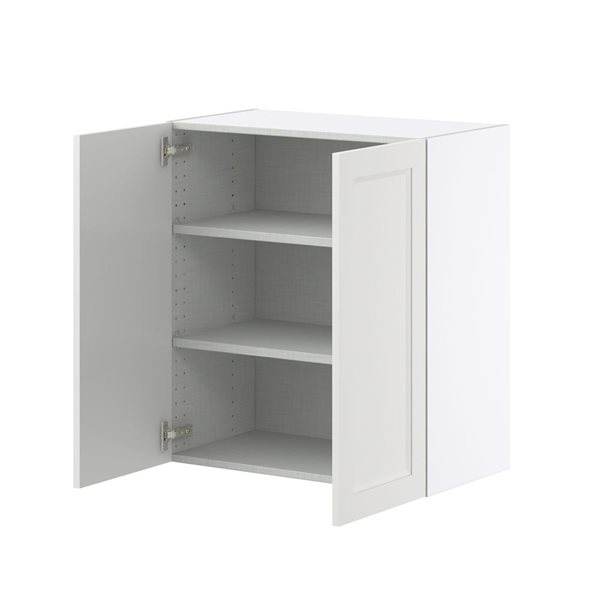 Hugo&Borg Riviera Bright White Wall Kitchen Cabinet - 27 x 30-in