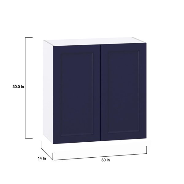 Hugo&Borg Lorette Blue Wall Kitchen Cabinet - 30 x 30-in
