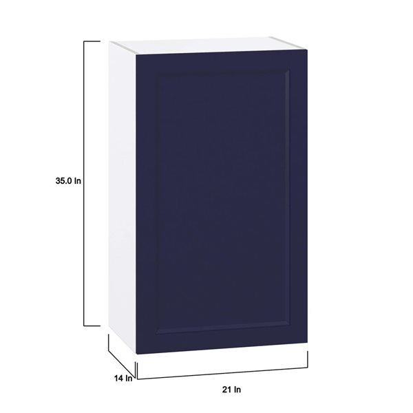 Hugo&Borg Lorette Blue Wall Kitchen Cabinet - 21 x 35-in