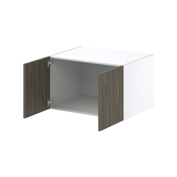 Hugo&Borg Savane Brown Deep Wall Bridge Kitchen Cabinet - 33 x 20 x 24-in