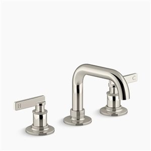 KOHLER Castia by Studio McGee Widespread Bathroom Sink Faucet 1.0 gpm - Polished Nickel