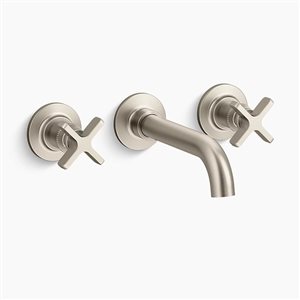 Garniture murale de robinet de lavabo Castia de KOHLER par Studio McGee 1,2 gal/min, nickel brossé