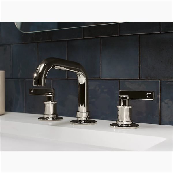KOHLER Castia by Studio McGee Widespread Bathroom Sink Faucet 0.5 gpm - Polished Nickel