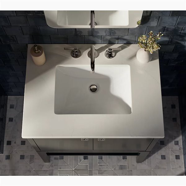 KOHLER Castia by Studio McGee Widespread Bathroom Sink Faucet 0.5 gpm - Polished Nickel