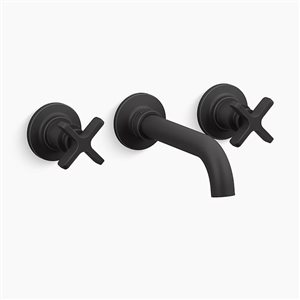 Garniture murale de robinet de lavabo Castia de KOHLER par Studio McGee 1,2 gal/min, noir mat