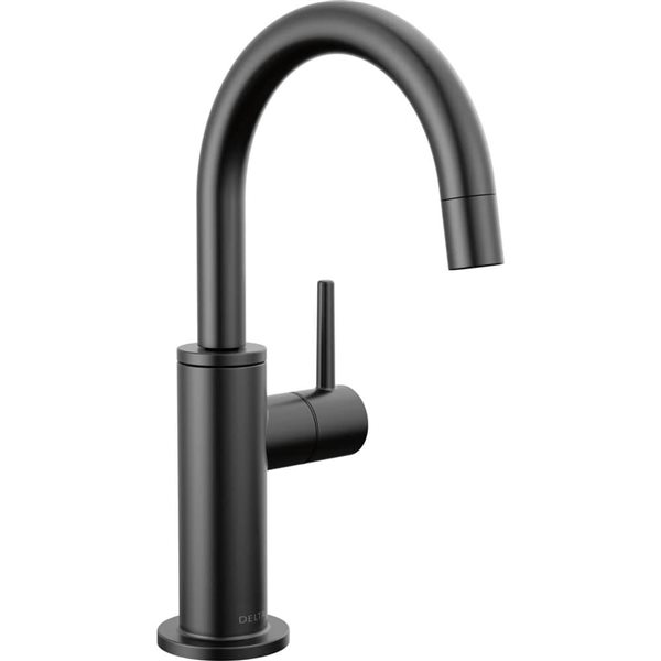 Delta Matte Black Contemporary Round Beverage Faucet