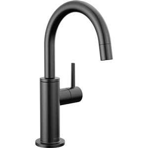 Delta Matte Black Contemporary Round Beverage Faucet