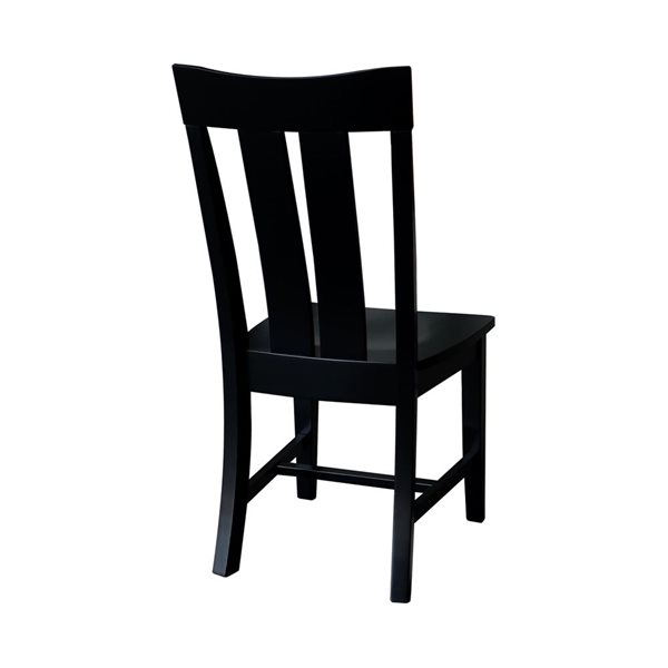 International Concepts 2-Piece Ava Dining Chair Set - Black