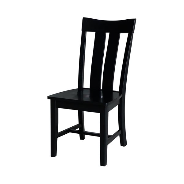 International Concepts 2-Piece Ava Dining Chair Set - Black