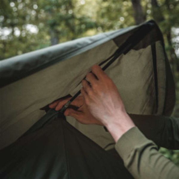 Tente T4 Hub de Gazelle Tents en vert alpin