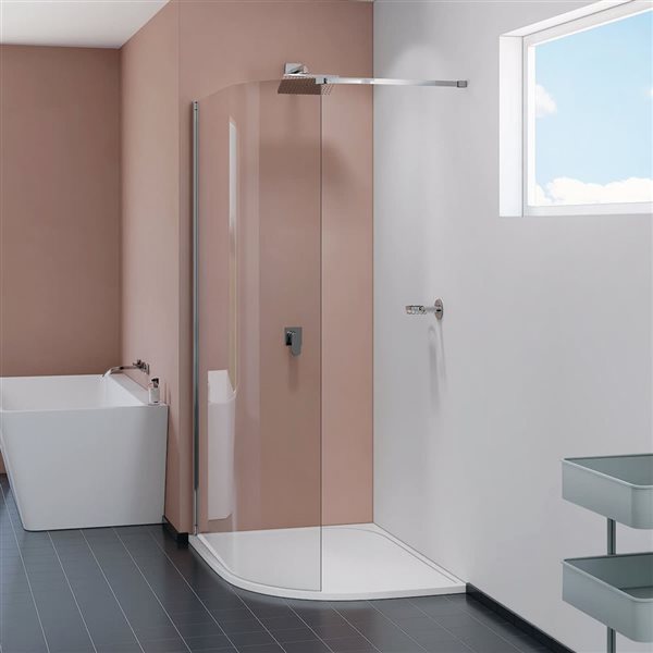 A&E Bath and Shower Olisa-3648 Chrome Shower Door