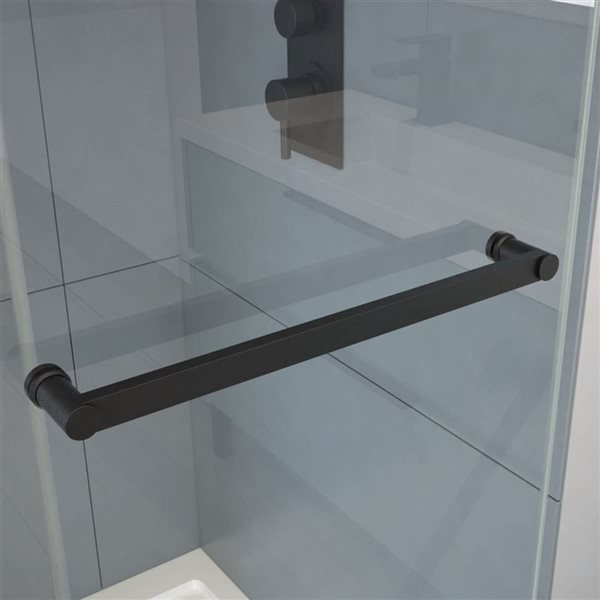 A&E Bath and Shower Madou-3648 Black Shower Door