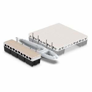 CanadaDocks Kayak Grey Dock Floating Launcher