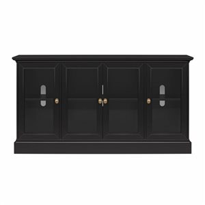 Ameriwood Home Everywhere Black Oak Media Console for 65-in TVs