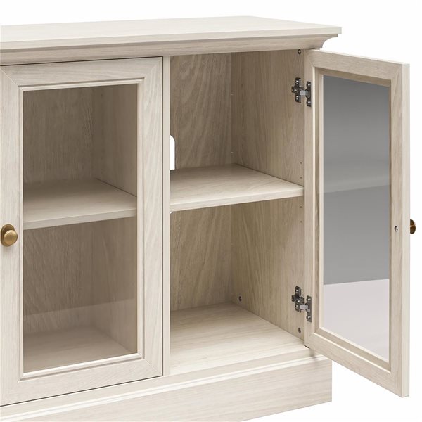 Ameriwood Home Everywhere White Oak Media Console for 65-in TVs