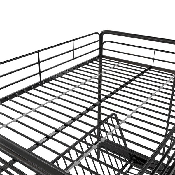 Lit double superposé et futon Sammie DHP en métal noir