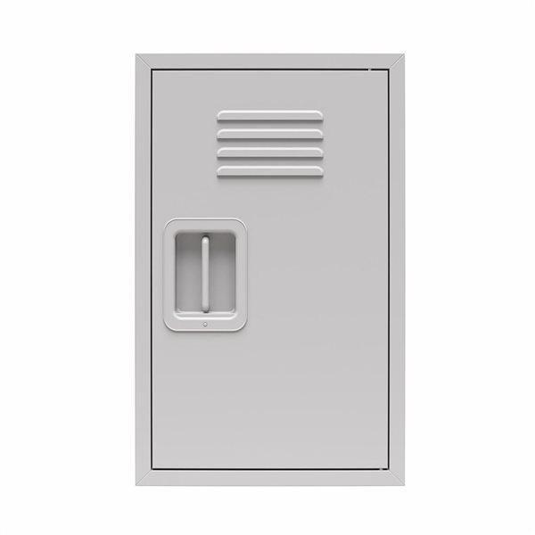 Little Seeds Casey Kids Stackable Mini Metal Storage Locker - Dove Grey