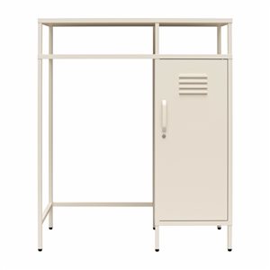 Novogratz Cache Metal Locker-Style Mini Refrigerator Organizer - Parchment