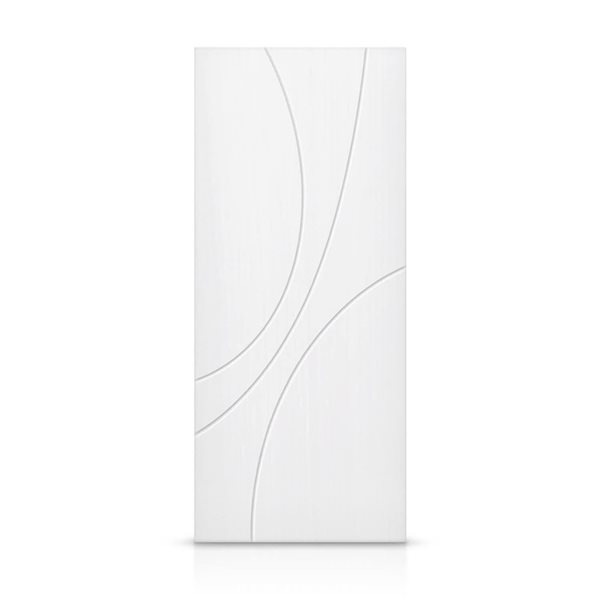 CALHOME 28 x 84-in White Painted Composite MDF Interior Hollow Core Slab Door