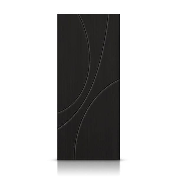 CALHOME 30 x 80-in Black Painted Composite MDF Interior Hollow Core Slab Door