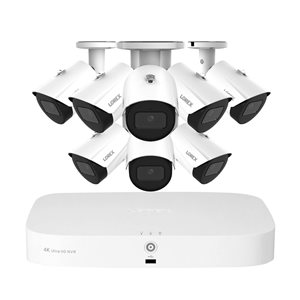 Système de sécurité câblé Lorex Fusion NVR 4K 16 canaux 2 To avec 8 caméras IP