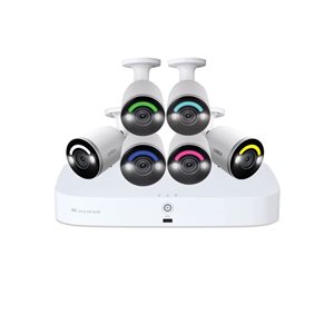 Système de sécurité câblé/Wi-Fi Lorex Fusion NVR 4K 2 To avec 6 caméras IP